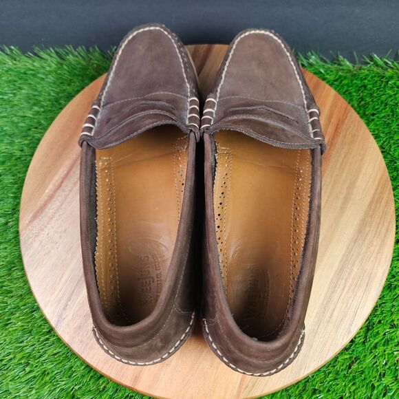 G.H. Bass Weejuns Shoes Mens 10.5 D Brown Leather Waldo Penny Loafer Slip On
